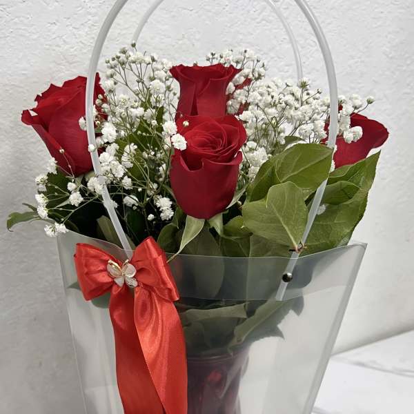 Elegant Love Roses Bag - Red Roses