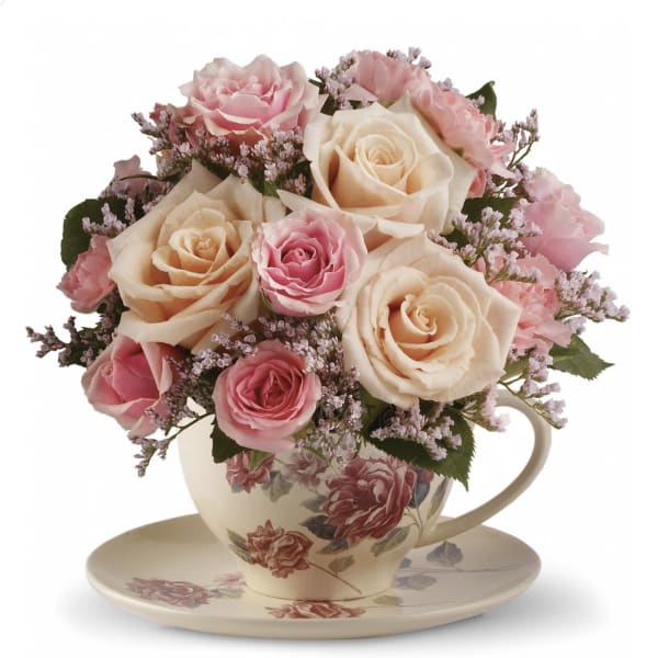 Victorian Teacup Bouquet