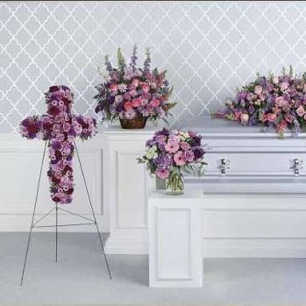 Petal Perfection’s Lush Lavender Sympathy Package