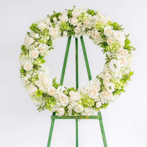 Creams and Greens Wreath