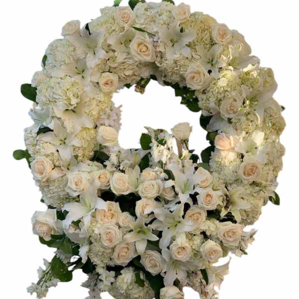 All White Wreath