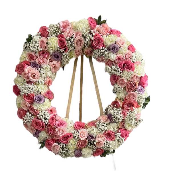 Soft Pink Sympathy Wreath
