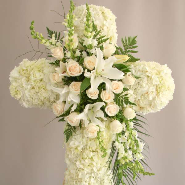 Sympathy Cross- White