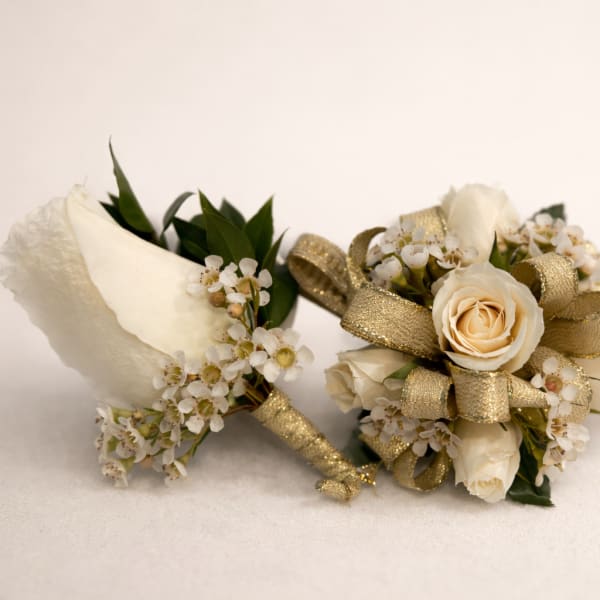Matching Corsage and Boutonnière