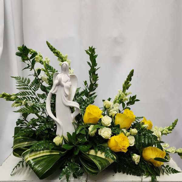 Modern Angel Tribute Keepsake in Yellow - TPP