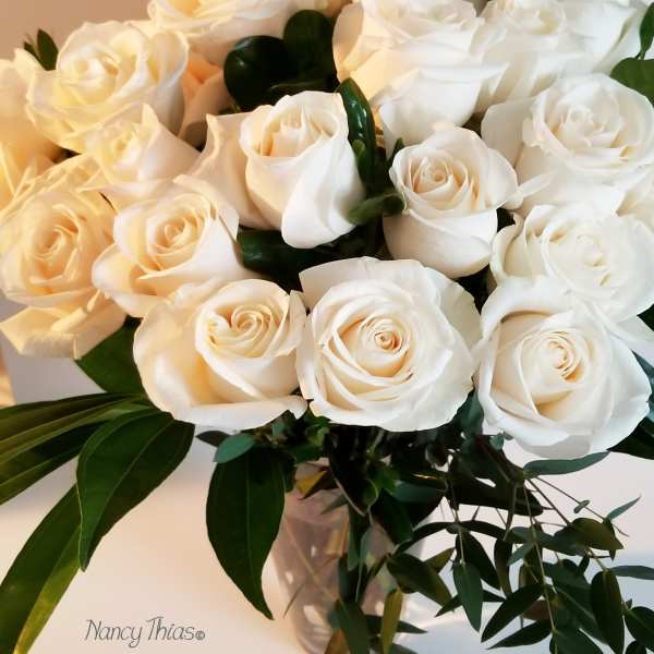 24 Cream Rose Bouquet