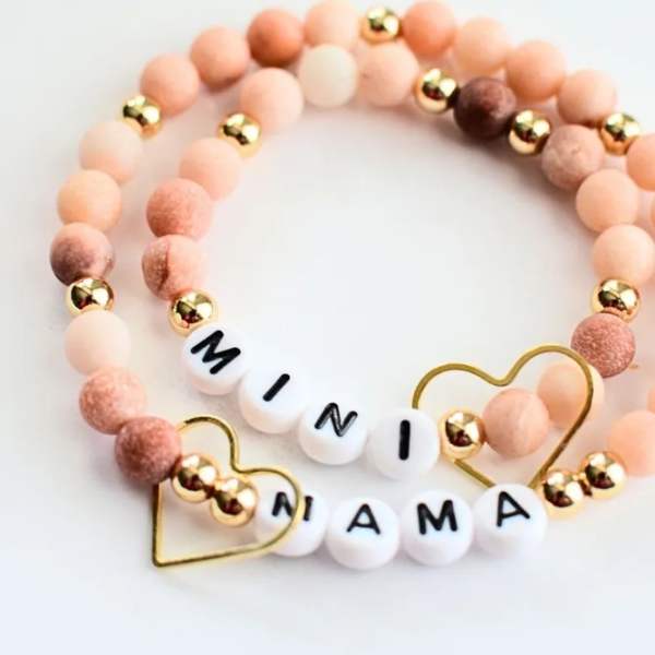Mama & Mini matching bracelets- Pink