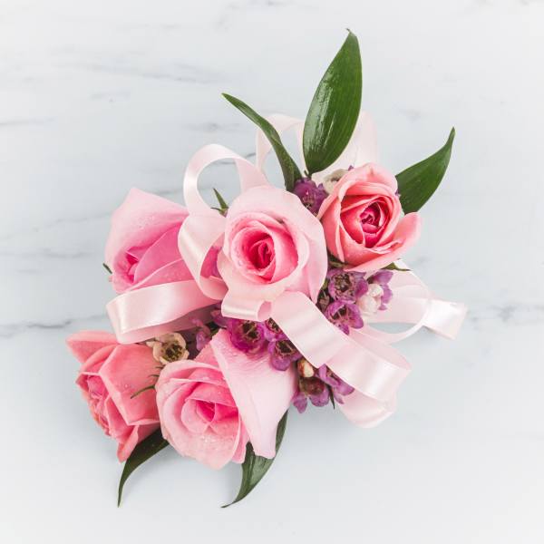 Pink Rose Corsage by BloomNation™