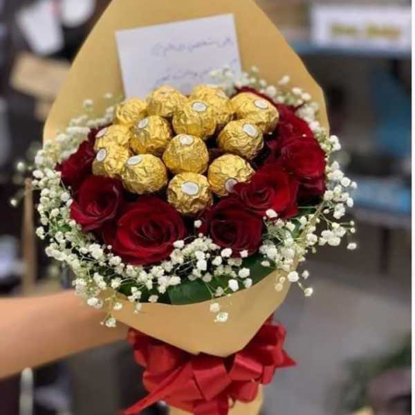 mini ramos con chocolates