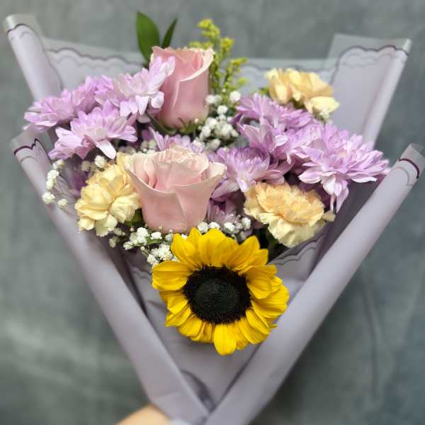 Lavender sunshine bouquet