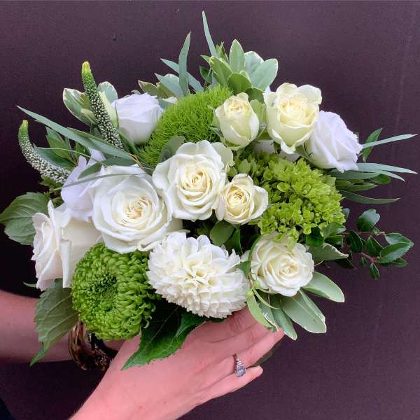 Whites and Greens Florist Choice
