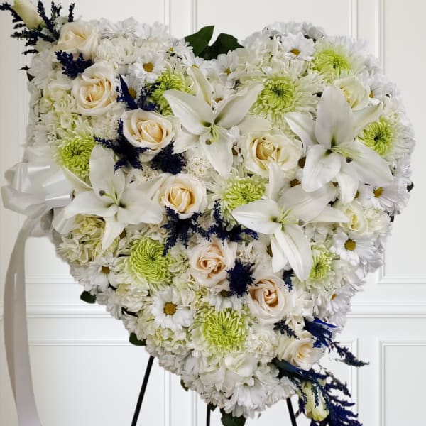 Bluen and white bleeding heart