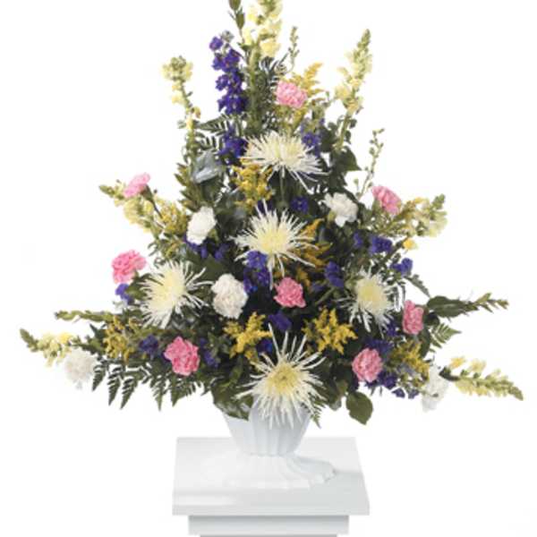 Colorful Comfort Pedestal Arrangement