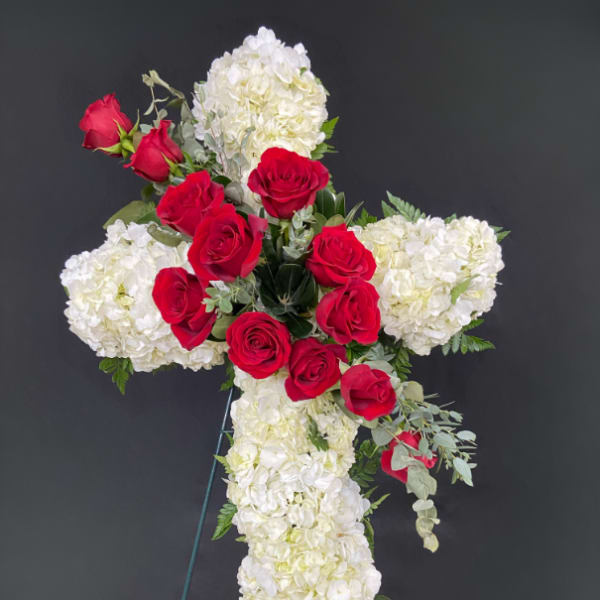Heavenly Cross Standing Spray