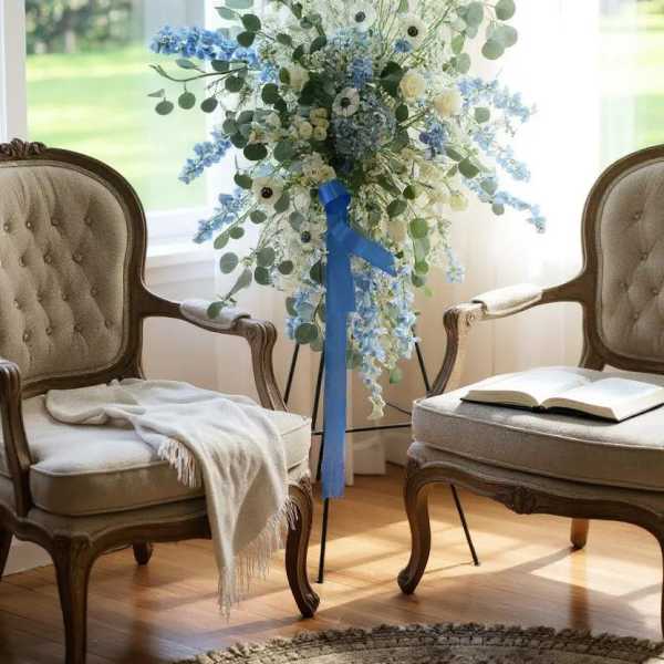 Peaceful Blue Remembrance Spray