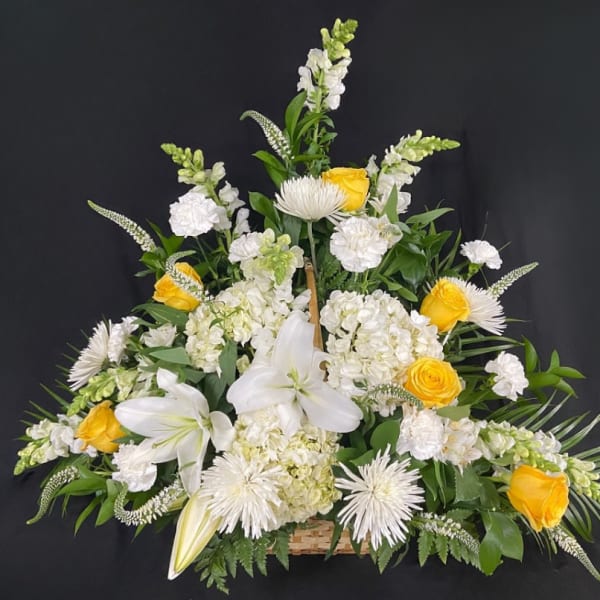 Glorious Heavens Funeral Basket