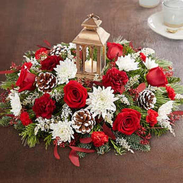 Let it Glow lantern centerpiece