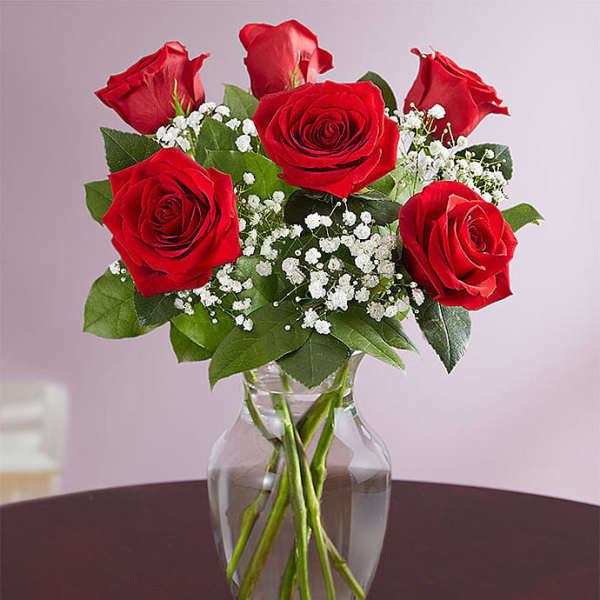 Half Dozen Red Roses