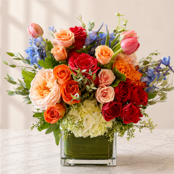 Sunlit Harmony – Vibrant Garden Flower Arrangement (Same-Day Delivery Los Angeles)