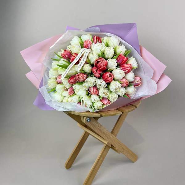 #51 Mixed double tulips