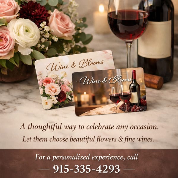 Blooms & Cheers Gift Cards