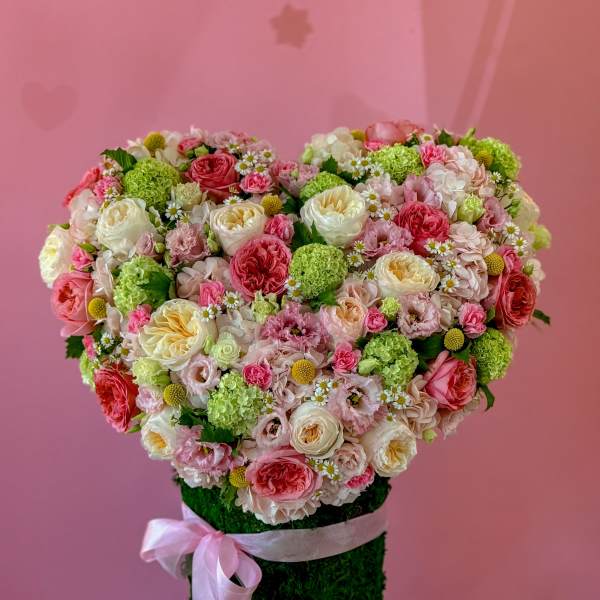 Spring Blossom Heart. The photo shows the standard size.