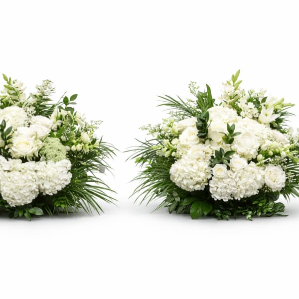 Pure Elegance White Ceremony Arrangement