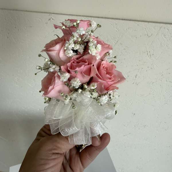 Crimson Classic Corsage