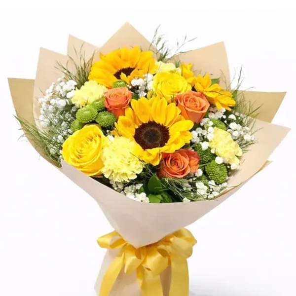 Sunshine wrapped Bouque