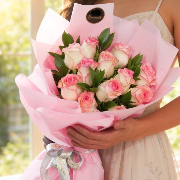 Gratitude Rose wrapped Bouquet