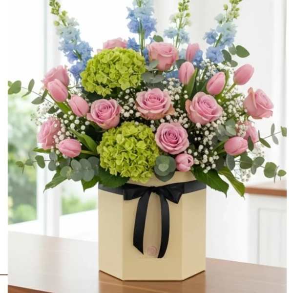 Pastel Garden round box