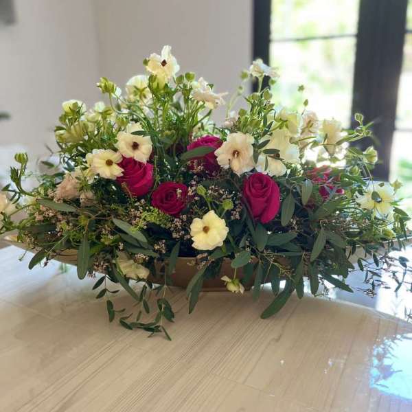 Sailing Through Flowers – Boat-Based Floral Arrangement | Exclusive Design in Orange County