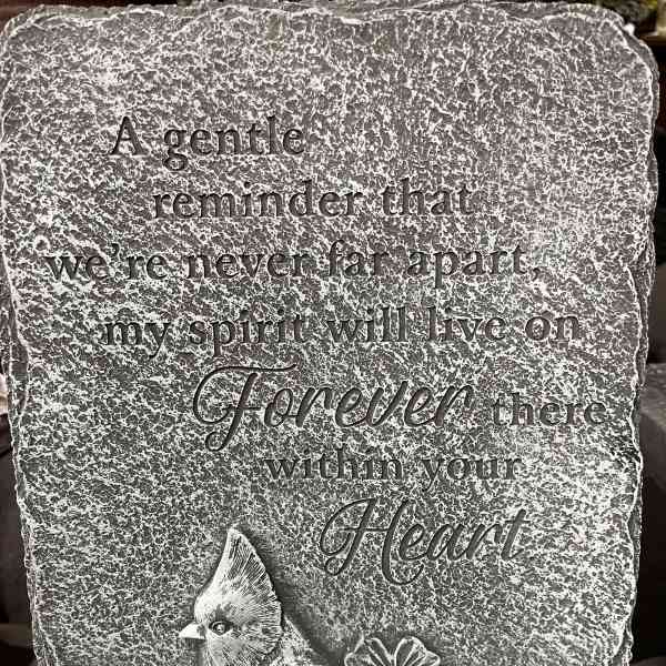 Large Concrete Cardinal Plaque