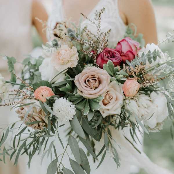 Romantic Blush Wedding Bouquet