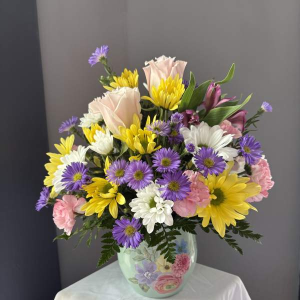 Frazier's Version Watercolor Garden Bouquet