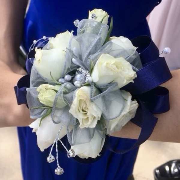 Royal Blue Corsage