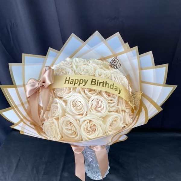 Elegant Handtied Birthday Bouquet