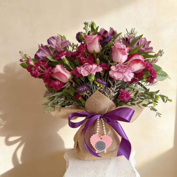 Velvet Plum Linen Wrap