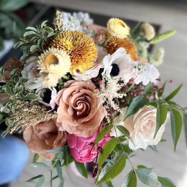 Golden Blush Bridal Bouquet