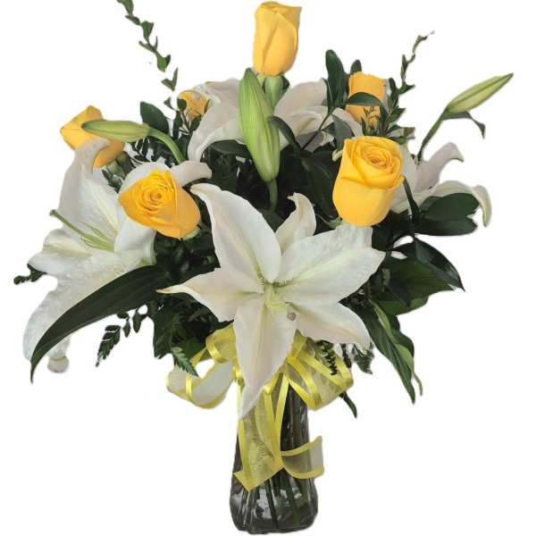Joyful Roses and Lilies