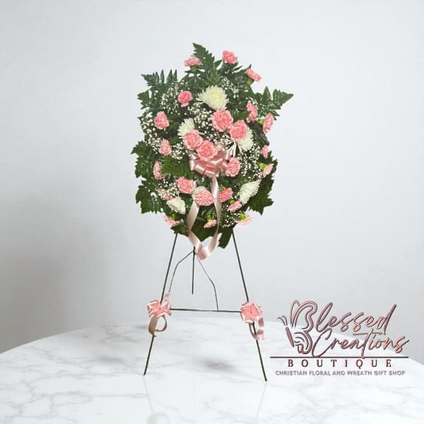 Pink Remembrance Standing Spray