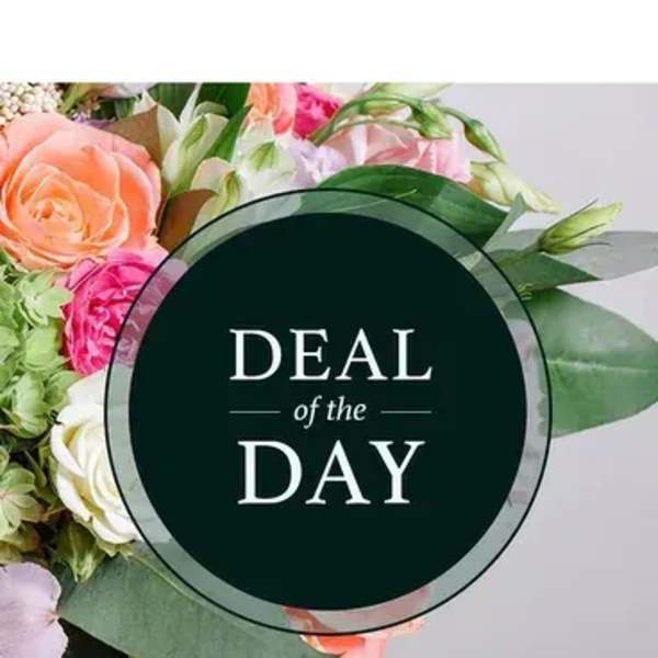 Mixed bouquet with peach, pink, and white roses