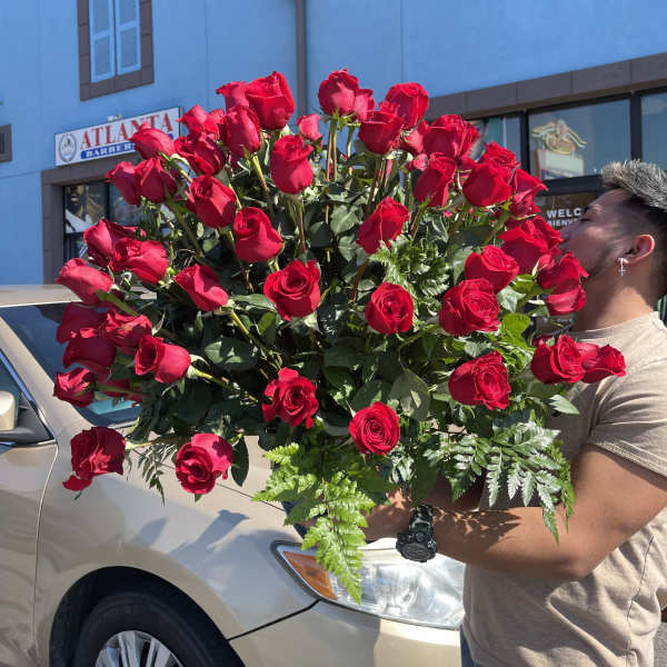 mountain of roses