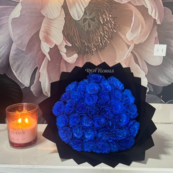 Blue Rose Bouquet