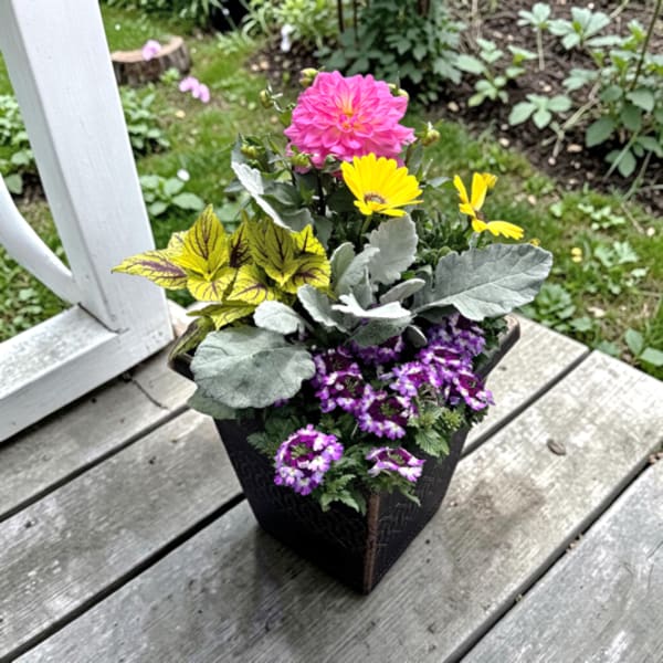 Small Spring Patio Planter