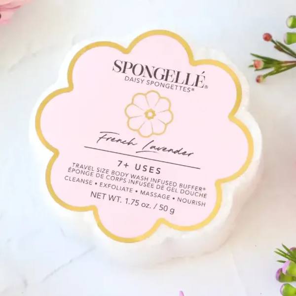 French Lavender Daisy Spongette Soap Sponge