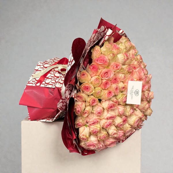 100 Stem Pink Roses