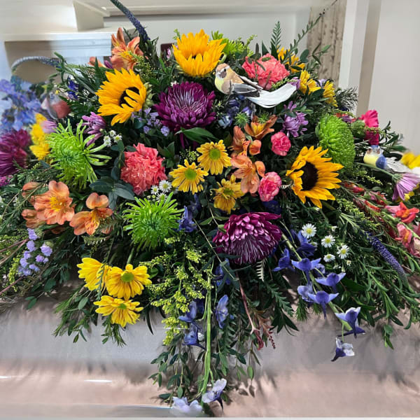 Sunset Meadow Casket Spray