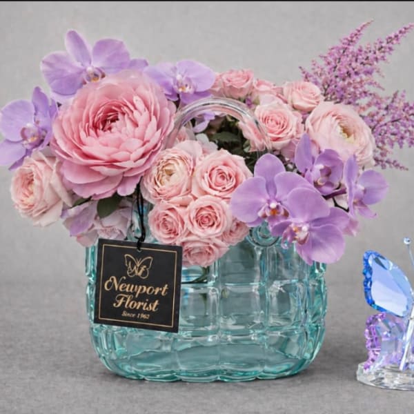 Turquoise Crystal Basket NF-Y41