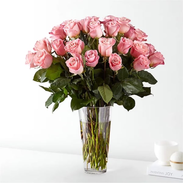 3 Dozen Pink Roses
